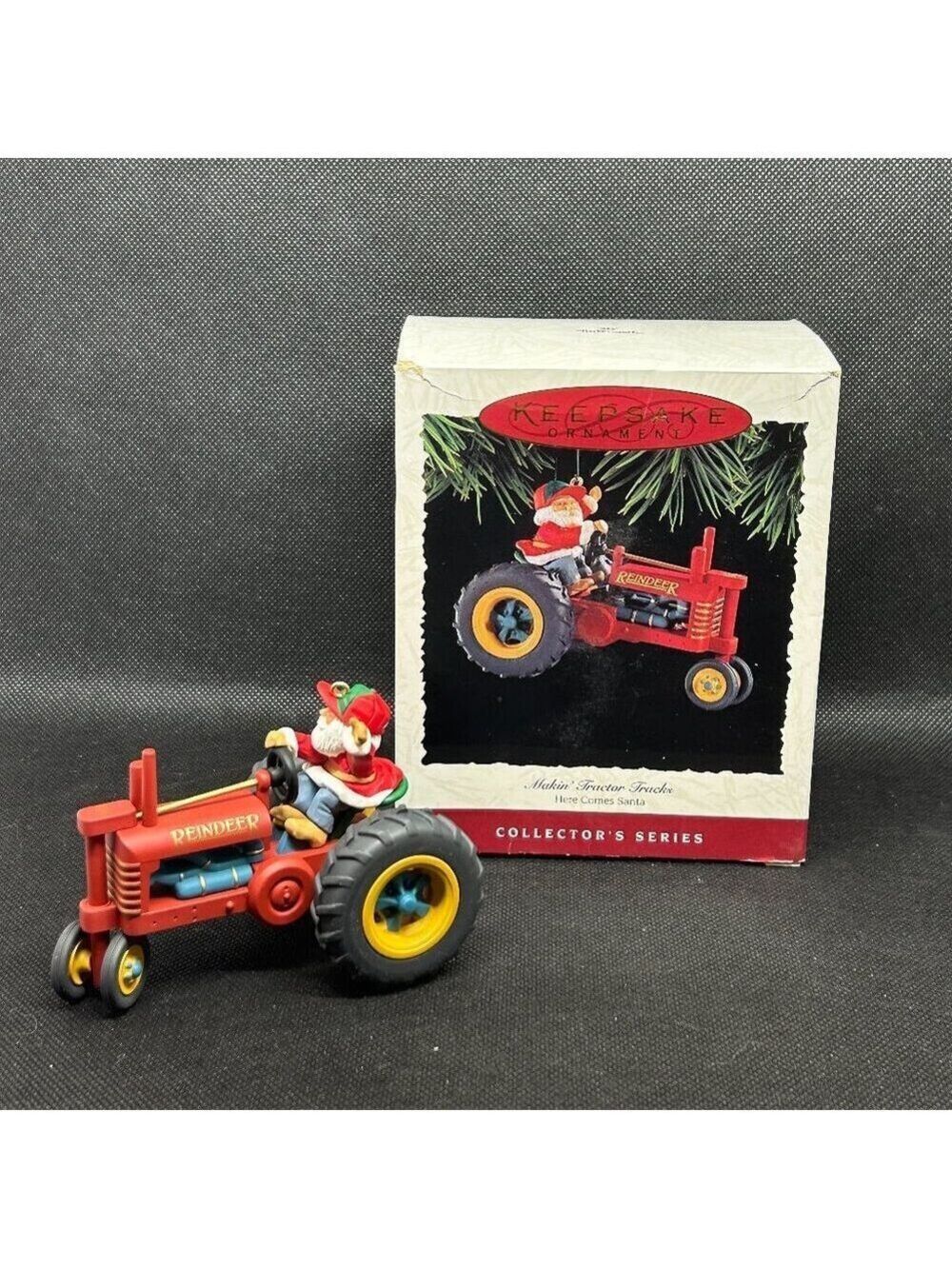 1994 Hallmark "Makin' Tractor Tracks" Keepsake ornament collectors series
